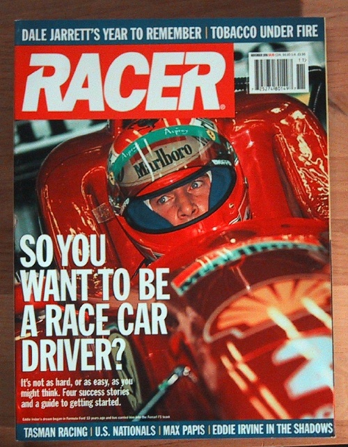 RACER MAGAZINE 1996 NOV HOW TO BE A RACE DRIVER, IMSA